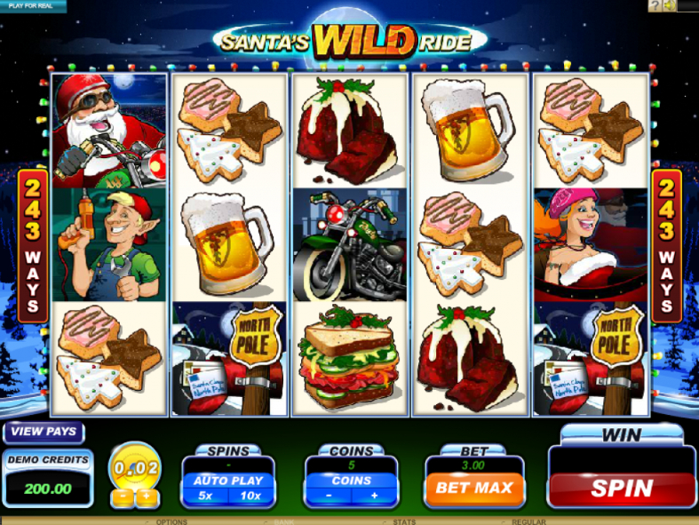 Santa's Wild Ride Slots สล อต fun88